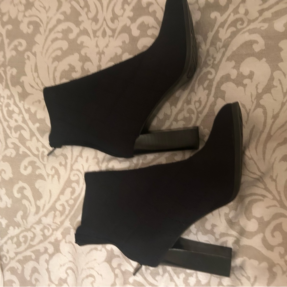 Impo Black Heeled Boots with Stiletto Heel